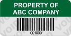 Colored Tamper Evident Asset Labels and Tags