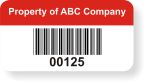 Colored Asset Label