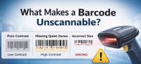 Barcode scanning, barcode failures, unscannable barcodes, barcode reading errors, failed barcodes