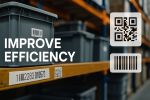 Warehouse, tote and pallet barcodes to improve efficiency in modern warehousing.