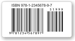ISBN/EAN Bookland Barcode Labels and Stickers