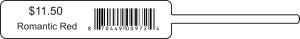 Rat Tail Barcode Jewelry Label