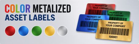 Color Metalized Asset Labels