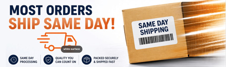 Same Day Shipping on Most Orders
