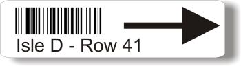 Synthetic/Polypropolene Bar Code Bin Labels