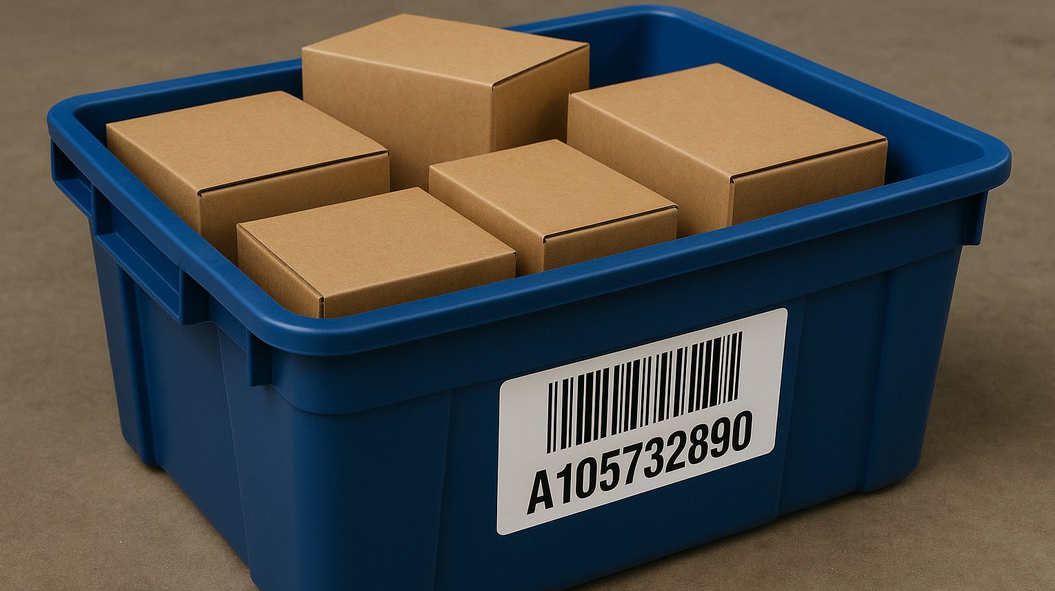 Warehouse Barcoded Tote and Container Labels