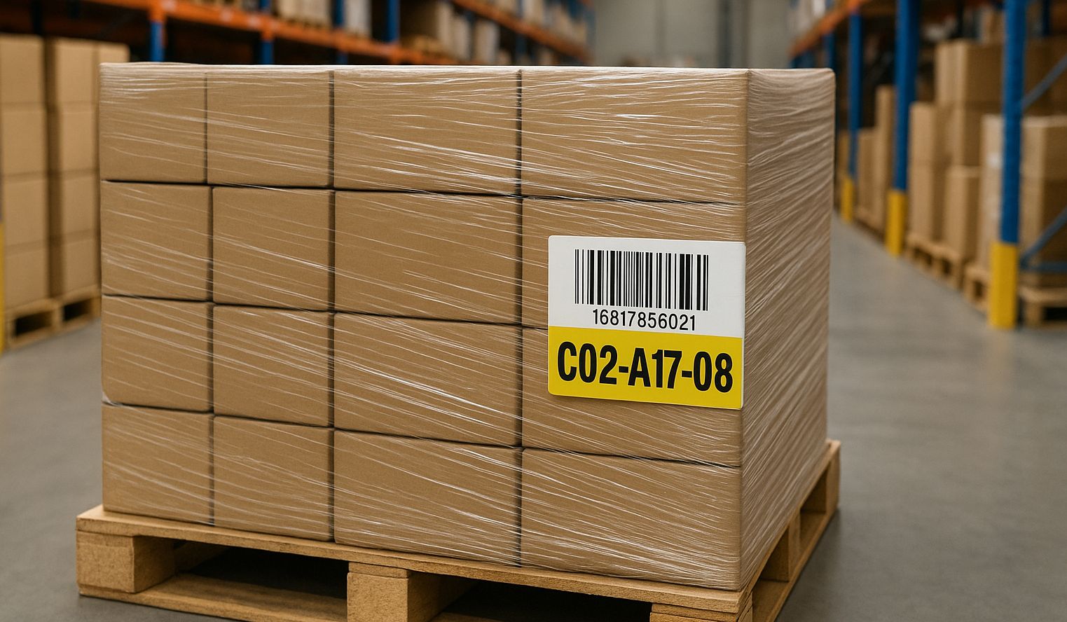 Warehouse Barcoded Bin Labels