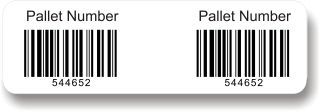 Paper Barcoded Pallet Label