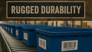 Black and White Rugged Durability Tote Labels